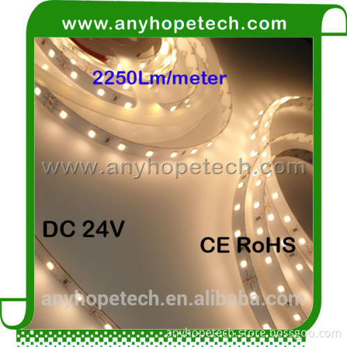 High quality low voltage 24v 75leds rohs led strip light